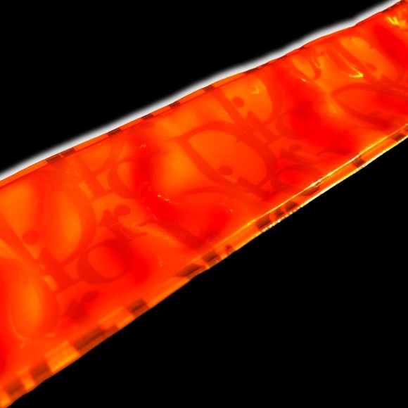 Vintage Dior Iridescent Trotter Monogram Logo Bracelet - Picture 3 of 10